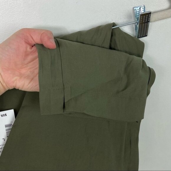 NWT Rickis Tie Waist Tapered Pant Green Size Large New With Tags Utility Trouser - Picture 10 of 16